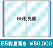 B5判見開 ¥50,000〜
